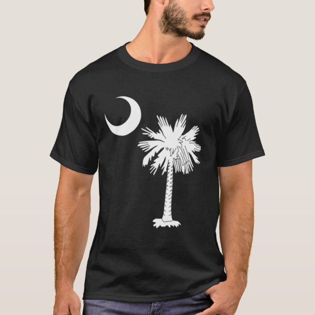 State Flag Palmetto Tree Crescent M T-Shirt (Vorderseite)