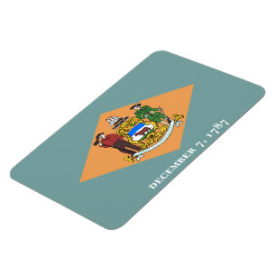 State of Delaware Flag Magnet