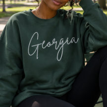 State of Georgia Crewneck-Pullover-Sweatshirt