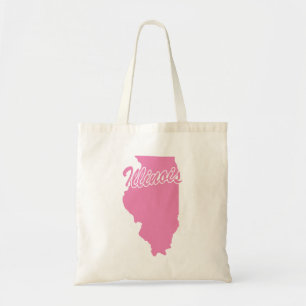 State Of Illinois Shape Tote Bag Tragetasche