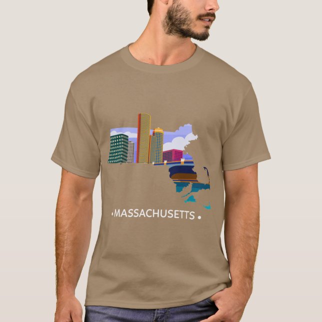 State of Massachusetts 1 T-Shirt (Vorderseite)
