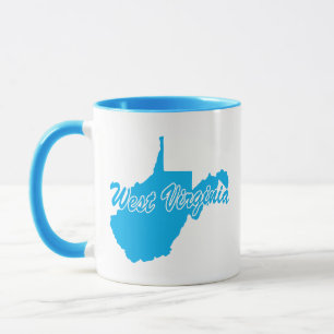 State Of West Virginia Shape Mug Tasse