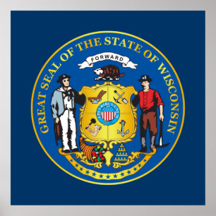 State of Wisconsin seal Poster