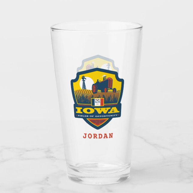 State Pride Iowa Glas (Vorderseite)