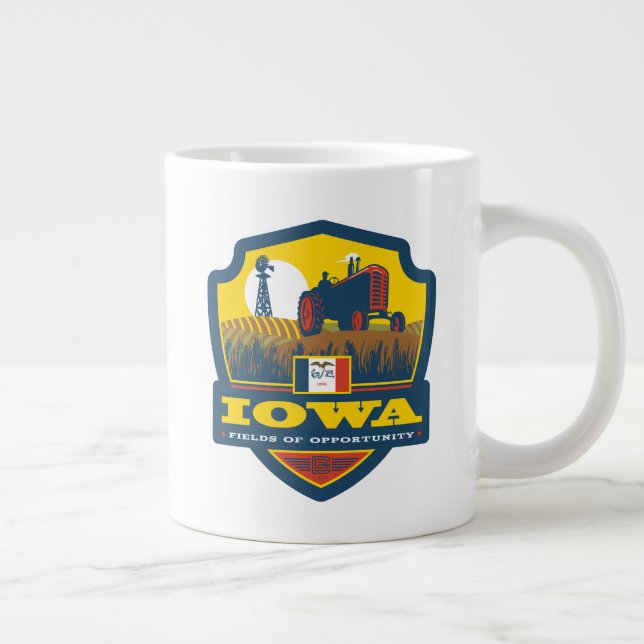 State Pride Iowa Jumbo-Tasse (Rechts)