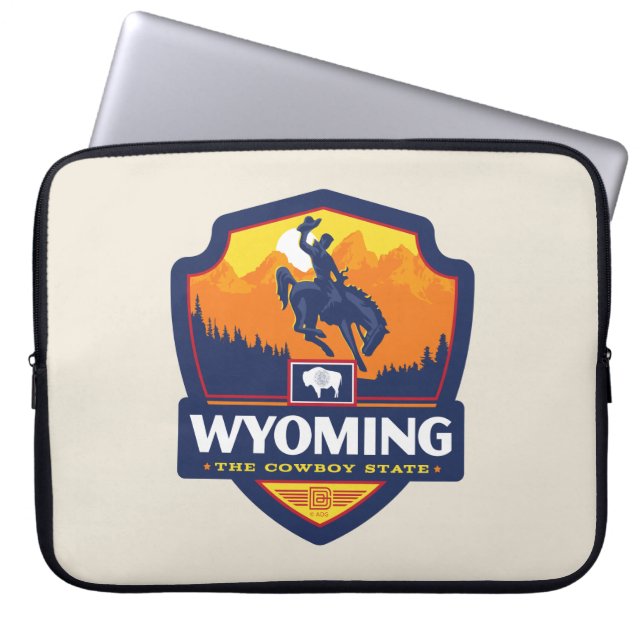 State Pride Wyoming Laptopschutzhülle (Vorderseite)