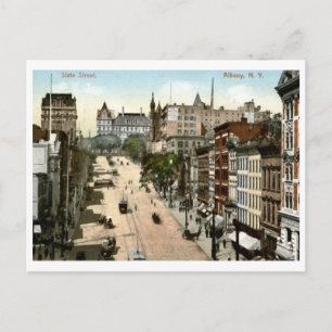 State St., Albany, New York 1907 Vintage Postkarte
