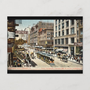 State St Chicago IL Vintage 1905 Postkarte