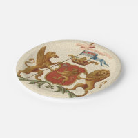 Stated Heraldic Abzeichen mit Griffin und Lion