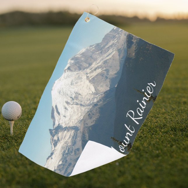 Stated Mount Rainier Landschaft Golfhandtuch (In Situ Golf)