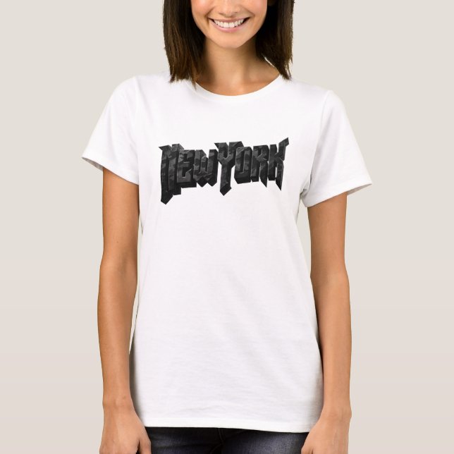 Statement Charcoal NEW YORK Grafik T-Shirt (Vorderseite)