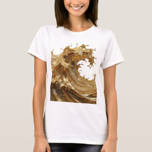 Statement Gold GOLDENE FLÜSSIGKEITSPRITZER Textild T-Shirt