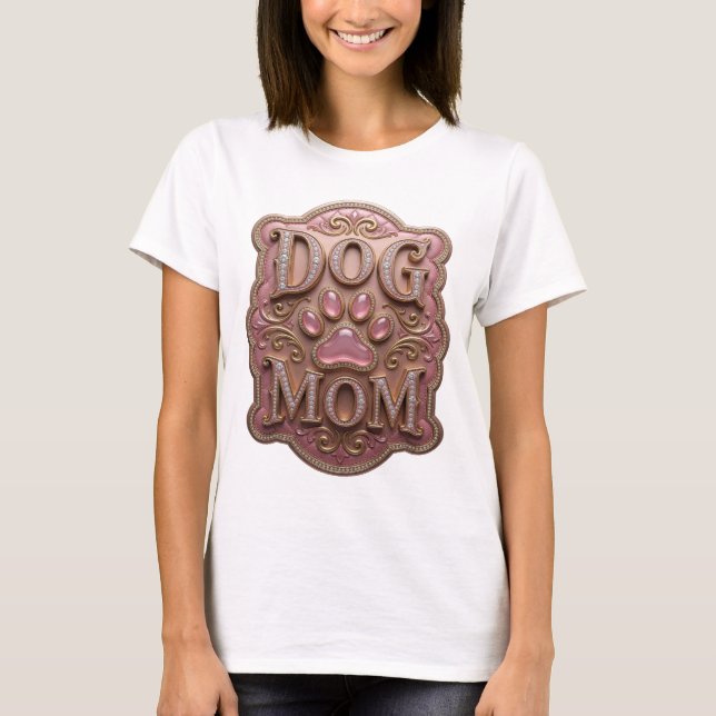 Statement Gold HUNDEMUTTER Statement Design T-Shirt (Vorderseite)
