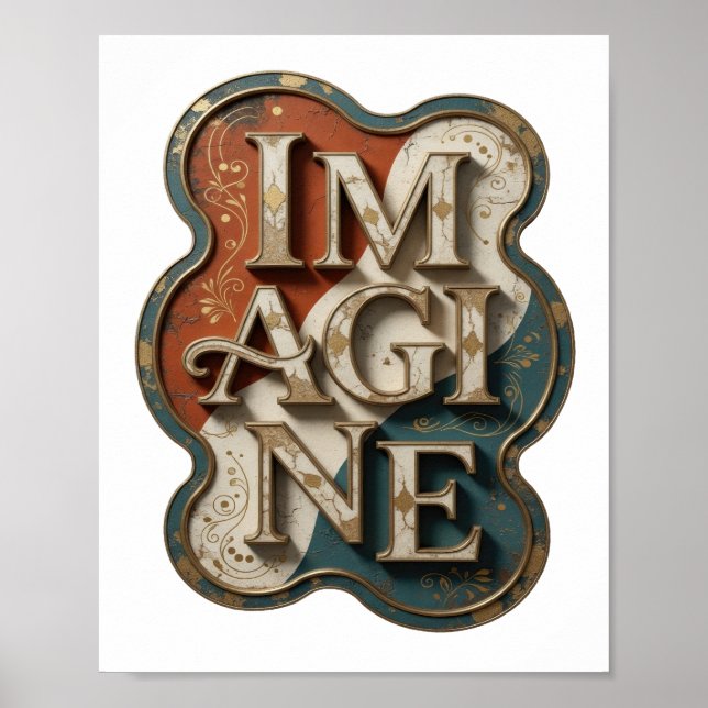 Statement Gold IMAGINE Poster (Vorne)