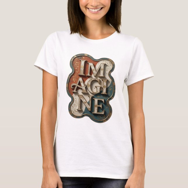 Statement Gold IMAGINE Statement Design T-Shirt (Vorderseite)
