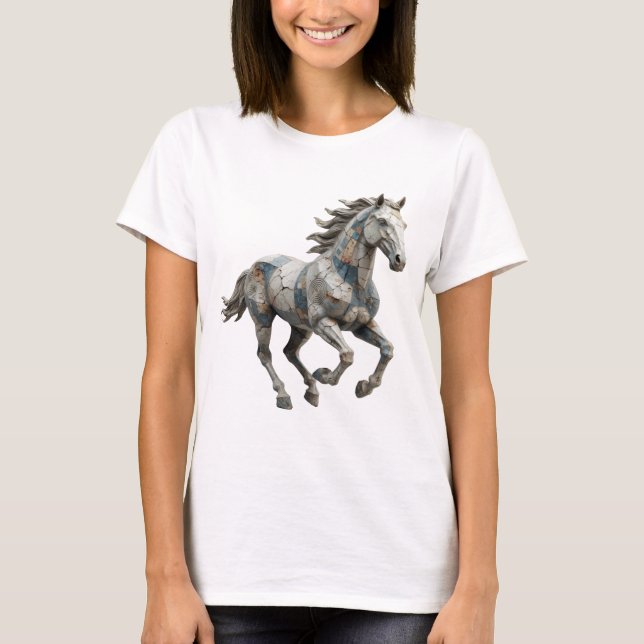 Statement Grau ABSTRACTE KUNST Grafikdesign T-Shirt (Vorderseite)