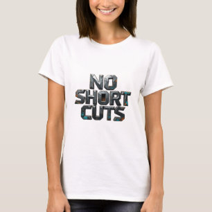 Statement Grau KEINE ABKÜRZUNGEN Textdesign T-Shirt