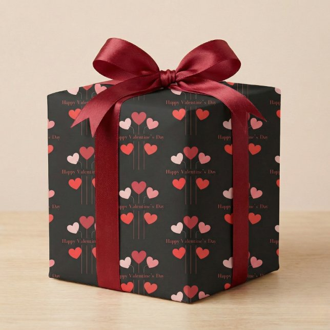 Statement-Herz-Umschlagpapier Geschenkpapier (Statement Hearts Wrapping Paper)