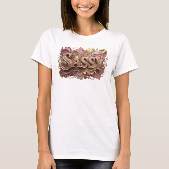 Statement Orange SASSY T-Shirt (Vorderseite)