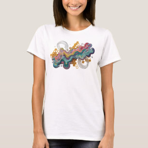Statement Pink COLORFUL ABSTRACT ART Shirt Design