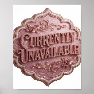 Statement Pink NICHT VERFÜGBAR Poster
