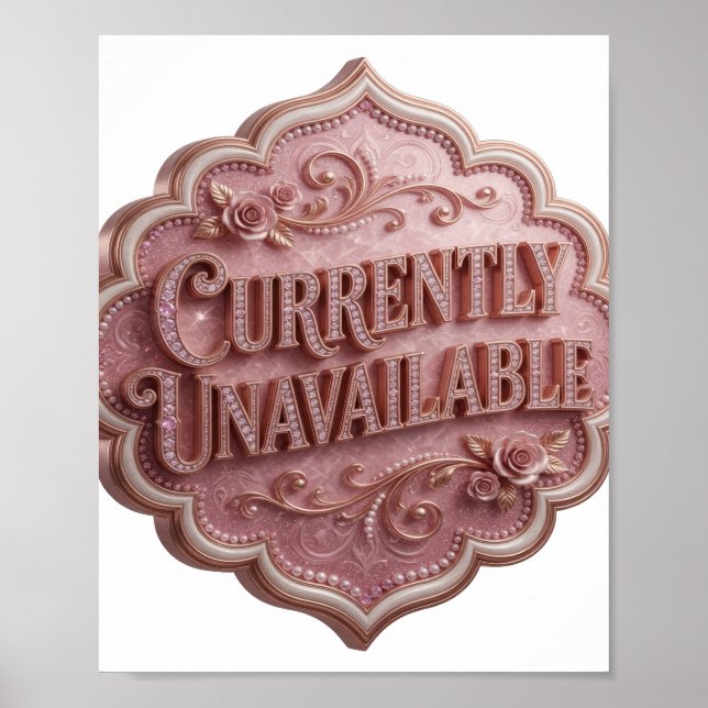 Statement Pink NICHT VERFÜGBAR Poster (Vorne)
