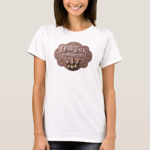 Statement Pink WENIGER REDEN MEHR FLASCHEN T-Shirt