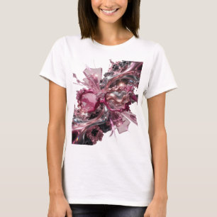 Statement Silber ABSTRACT ART Kunstdruck v2 T-Shirt