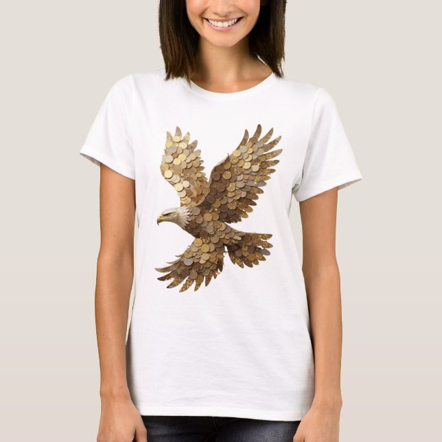 Statement Silber ABSTRACTE KUNST Design T-Shirt (Vorderseite)