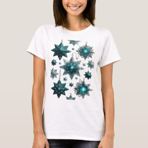 Statement Silber BLUE STAR ORNAMENTS Custom T-Shir T-Shirt