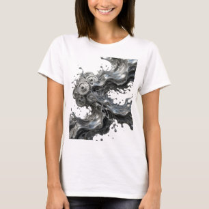 Statement Silber-GANGRÄDER IN BEWEGUNG Grafik-T-Sh T-Shirt
