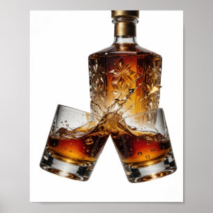 Statement Silber WHISKY Poster