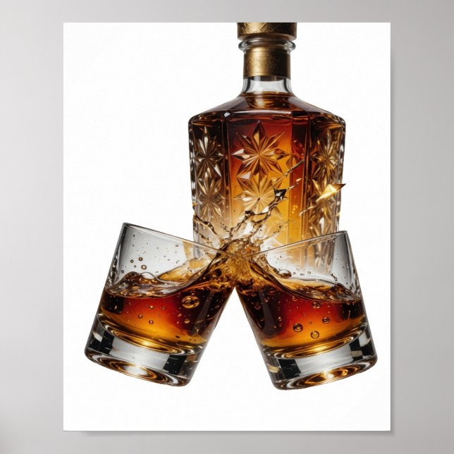 Statement Silber WHISKY Poster (Vorne)