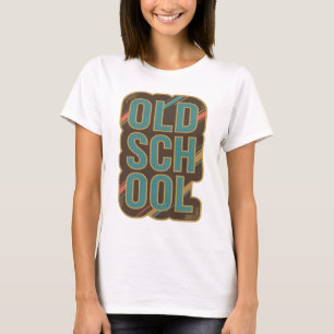 Statement Türkis OLD SCHOOL Kundendesign T-Shirt