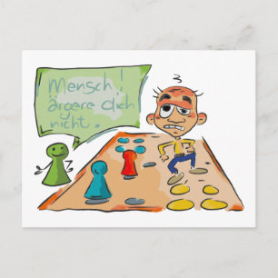 Statementcard "Mensch ärgere dich nicht" Postkarte