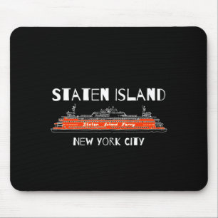 Staten Island-Fähre New York Grafik Kunst Mousepad