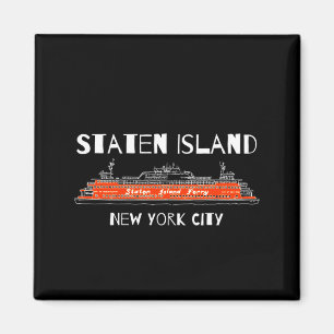 Staten Island-Fähre New York Kunstwerk Magnet