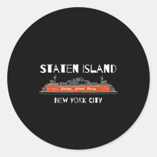 Staten Island-Fähre New York Runder Aufkleber