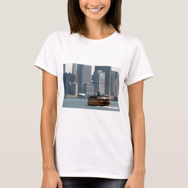 Staten Island Ferry in Richtung Manhatten T-Shirt (Vorderseite)