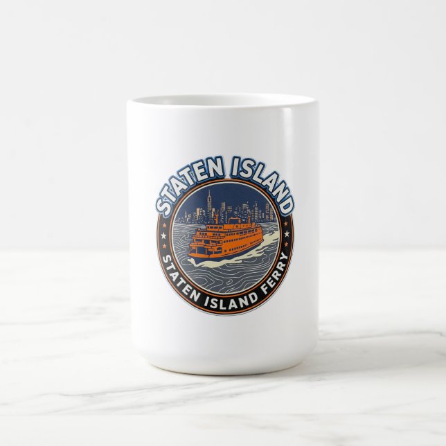 Staten Island Ferry – Morgendämmerung Kaffeetasse (Mittel)