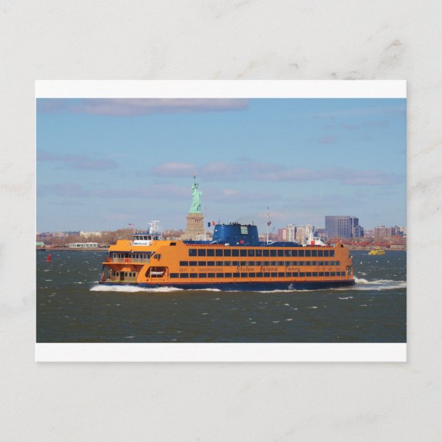 Staten Island Ferry Postkarte (Vorderseite)