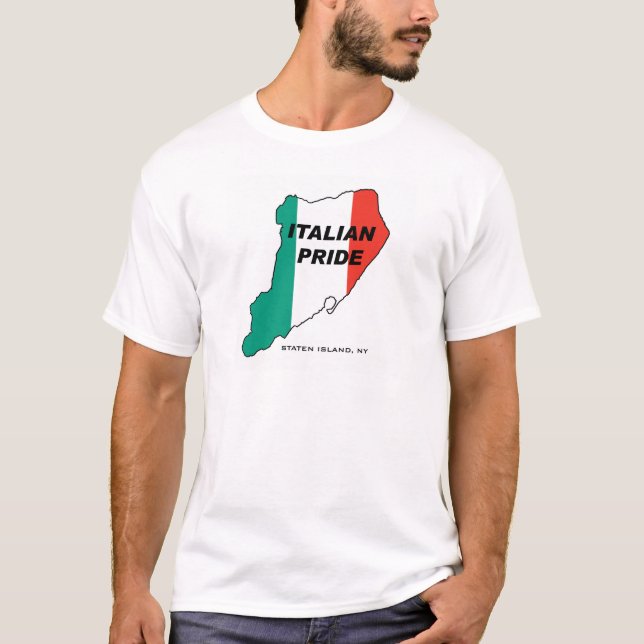 Staten Island-Italiener-Stolz T-Shirt (Vorderseite)