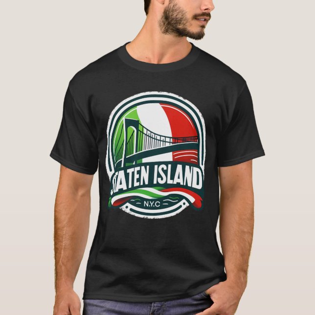 Staten Island Italienisch T-Shirt (Vorderseite)
