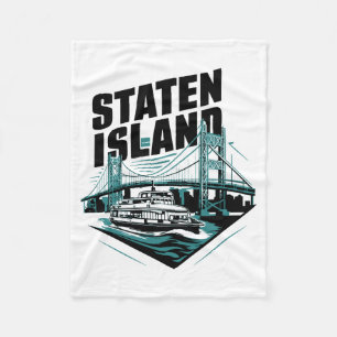 Staten Island New York Fähre Fleecedecke