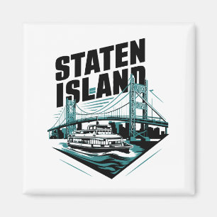 Staten Island New York Fähre Magnet