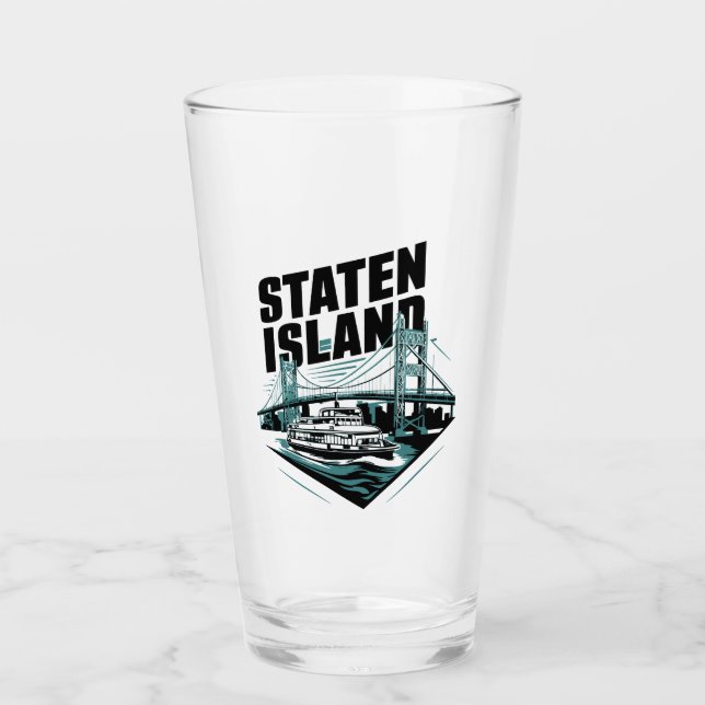 Staten Island New York Ferry Glas (Vorderseite)