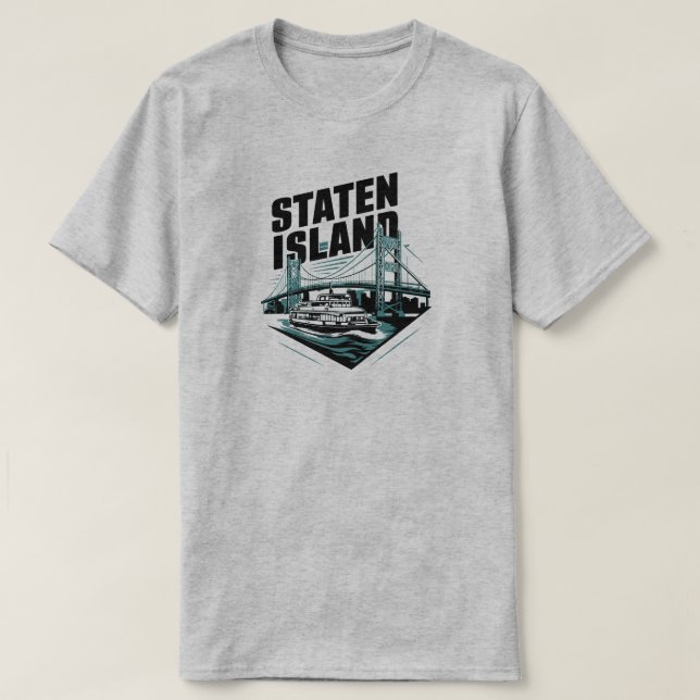 Staten Island New York Ferry T-Shirt (Design vorne)