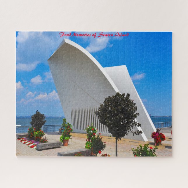 Staten Island New York Weihnachtsgrüße Jigsaw Puzzle (Horizontal)