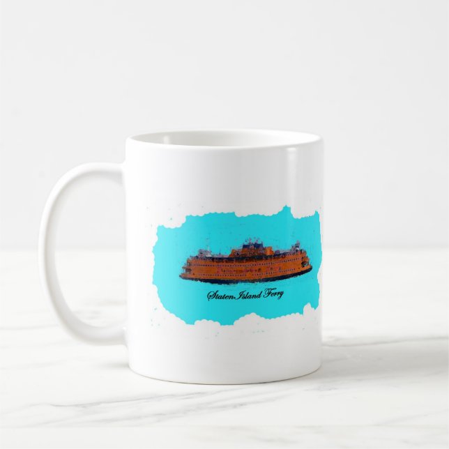 Staten- Islandfähren-Tasse Kaffeetasse (Links)