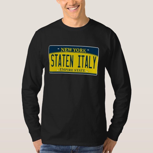 Staten Italy Island Ny New York T-Shirt (Vorderseite)
